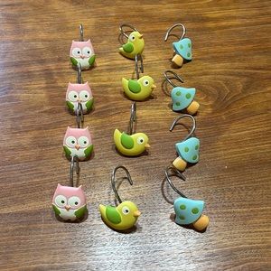 Plastic Shower Curtain with Rings